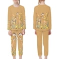 thumbnail image 4 of DISNIMO Giraffes Blossom Pajamas for Kids Girls 7-8 Pajama Girl 2 Piece Pajama Set for Boys Kids Pjs Long Sleeve and Pants Animal Print for Kids Crewneck Nightwear With Pocket, 4 of 6