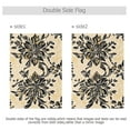 thumbnail image 4 of Black Floral Gold Background Garden Flag 28x40 inch Double Sided Outside Yard Decorations for Home Outdoor, 4 of 6