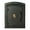 Black, variant on 12 in. Manchester Security Drop Chute Mailbox with Decorative Agave Logo Faceplate in Bronze