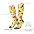thumbnail image 6 of Fotbe Pineapples Sharks In Hawaiian print Women's Men's Novelty Crew Socks Cotton Socks Knee High Socks for Walking,Running,Nurses,Pregnancy, 6 of 8