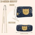 thumbnail image 4 of FORMRS Women Crossbody Purse with Chain Strap Vegan Leather Shoulder Handbag, Orange Cat Planet, 4 of 7