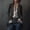 Dark Gray, variant on LEKODE Women's Victorian Gothic Vintage Tailcoat Pirate Jacket Steampunk Long Floral Embroidered Velvet Coat Purple 2XL