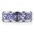 thumbnail image 2 of Kobelli 8mm Celtic Dragon High Polish Comfort Fit Mens Tungsten Carbide Ring - Size 11.5, 2 of 3