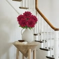 thumbnail image 6 of Briful Artificial Flowers with Stem Bushes 7 Heads Silk Fake Dahlias Flowers  Bouquets Faux Flower Floral Arrangements for Table Centerpieces Home Decor Red, 6 of 6