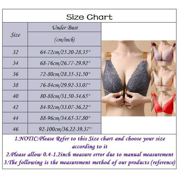 nsendm Female Underwear Adult Stretchy Sports Bras for Women Women's Sexy  Comfortable Front Buckle Bra Beautiful Back Summer Low Support Sports(Grey