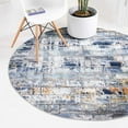 thumbnail image 4 of Rugs.Com Malibu Collection Round Rug ‚Äì 3 Ft Round Grey Low-Pile Rug Perfect For Kitchens, Dining Rooms, 4 of 4