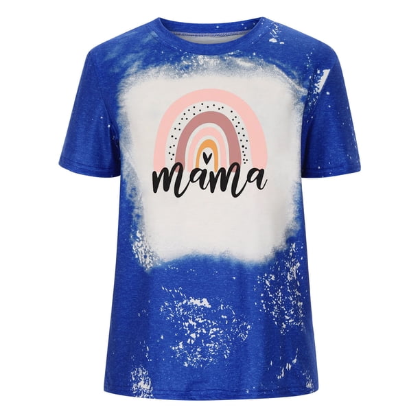 Camiseta holgada de manga corta con cuello en V y estampado informal elegante para mujer OAVQHLG3B Store lin121212