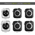 thumbnail image 3 of Compatible with iWatch Accessories with Built-in Tempered Glass Screen Protector Bling Crystal Diamond Rhinestone Full Protective Bumper Cover for Women Man(38mm,Black), 3 of 5