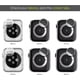 thumbnail image 4 of Compatible with iWatch Accessories with Built-in Tempered Glass Screen Protector Bling Crystal Diamond Rhinestone Full Protective Bumper Cover for Women Man(41mm,Rose Gold), 4 of 5
