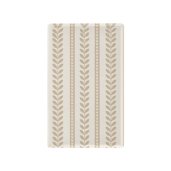 Yayeee Blank Wall Plate Cover 1-Gang 4.5"x2.7" Home Unused Decorative Outlet, Soft Brown Abstract Pattern