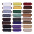 thumbnail image 1 of Bobina de Surtido de de Coser, 24 Colores, 55 Yardas Cada , Kit de Costura de Hilo Encerado, Hilo Encerado Multiusos para Coser a Mano Baoblaze coser hilo de cera plano, 1 of 5