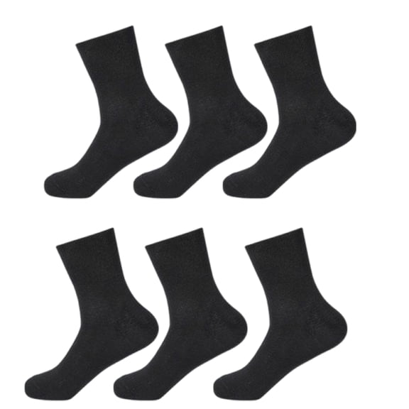 Bottone 3 Pair Diabetic Quarter Socks for Women Mens Binding Top Seamless Loose Wide Mouth Casual Cotton Short Ankle Socks