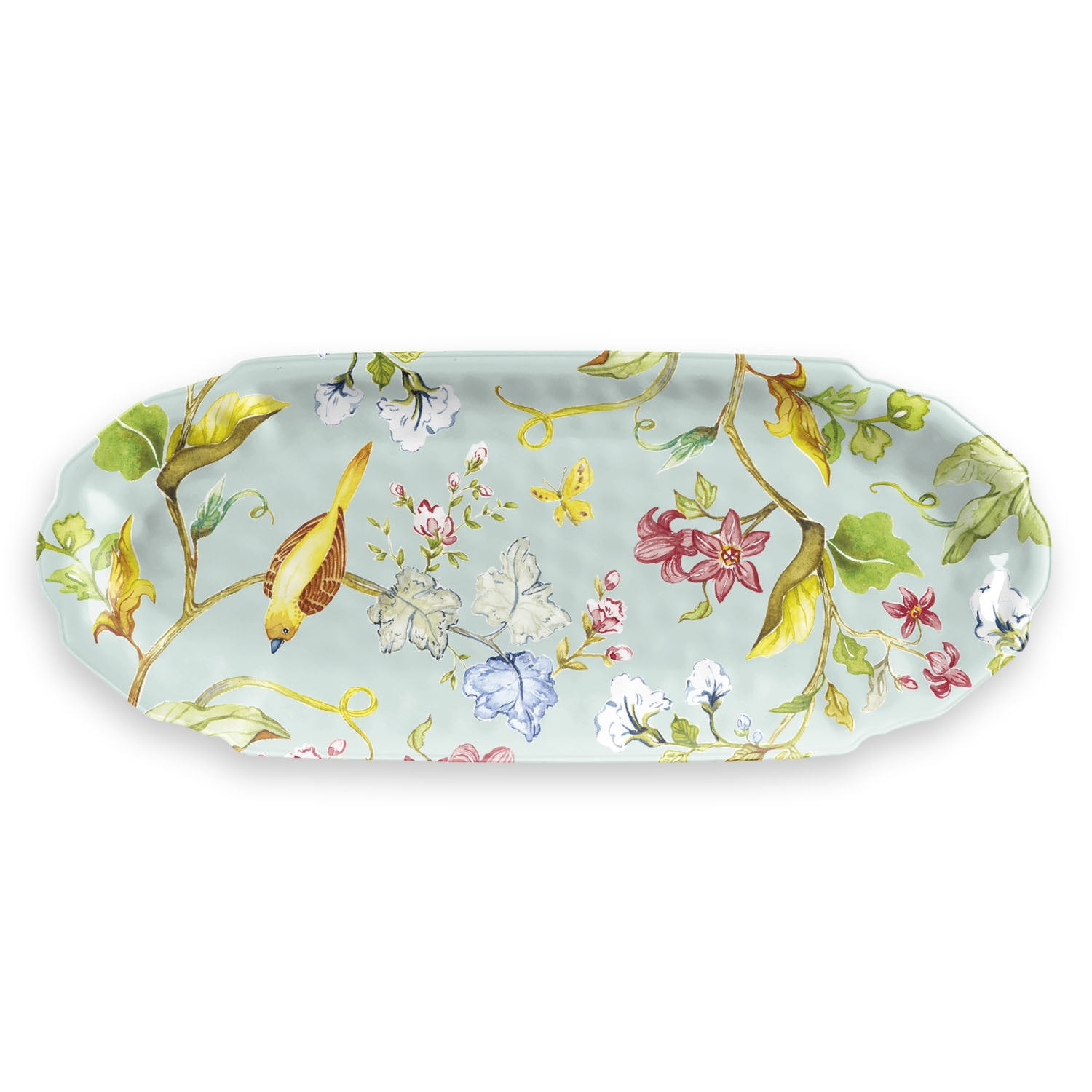 Melamine Spring Chinoiserie Appetizer Tray
