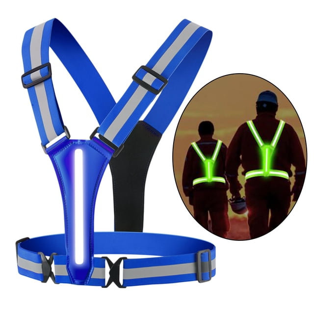 Chaleco reflectante LED USB recargable elástico DYNWAVEMX visible para Caminar de noche