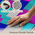 thumbnail image 6 of ODIKA 9'x12' Washable Area Rug Non-Shedding, Easy Care Memphis Bold Border Hip Blocks Retro Interlocking Squiggle Funky 80S Refined for Master Suite, California King, Under Bed, 6 of 7