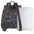 thumbnail image 3 of Balery Nautical Mochila de Cuero para Mujeres, Gran Capacidad, Bolsa de Viaje Multifuncional, Mochila de Cuero y Bolsa de Hombro para Mujeres, 3 of 4