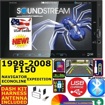 F150 NAVIGATOR EXPEDITION ECONOLINE VAN BLUETOOTH TOUCHSCREEN USB SD CAR RADIO