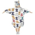 thumbnail image 2 of joogoo Blanket Hoodie for Puppy Dogs Cartoon Oversize Sweatshirt 3-14 YR L, 2 of 7
