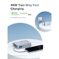 thumbnail image 3 of UGREEN MagFlow Power Bank Magnético de 20000mAh para MagSafe con Cable Integrado, Carga Inalámbrica Certificada Qi2 de 25W y Carga Rápida PD de 45W, Cargador Portátil para iPhone 17 Pro Max/16/15/14, 3 of 8