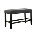 thumbnail image 5 of Dining Benches Biony Fabric Counter Height Dining Bench with Nailhead Trim, Grey,Dining Benches With Storage, 5 of 5