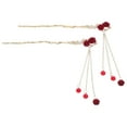 thumbnail image 1 of GOOHOCHY Palillos para el pelo para mujer, 2 uds., palillos para el pelo, moño en el pelo rosa, Herramienta de Peinado Vintage, accesorios para el cabello, 1 of 7