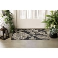 thumbnail image 2 of Mainstays 24 in x 36 in Black & White Floral Outdoor Scatter Rug, 2 of 9