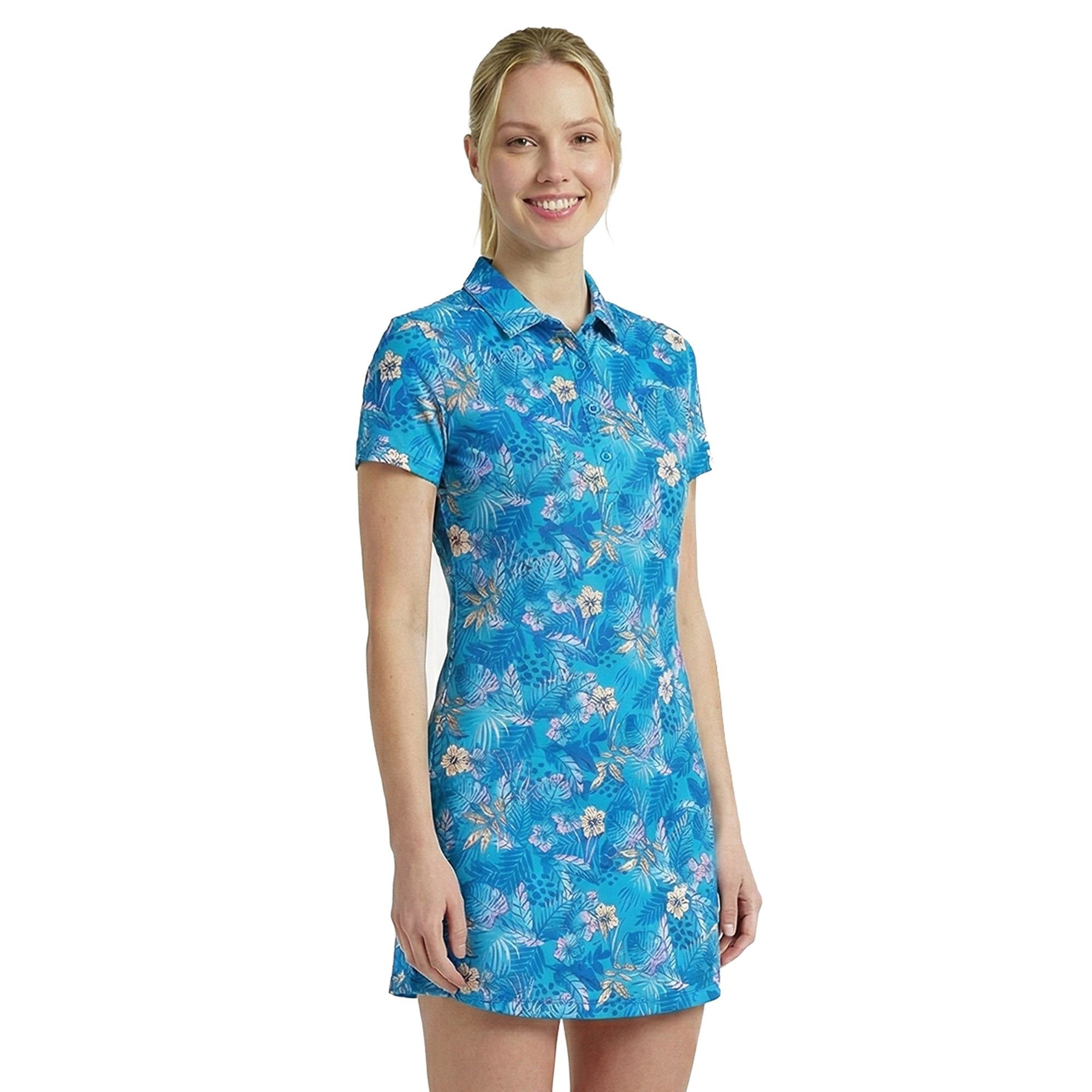 Birdie Bound Women's Active Polo Dress with UPF30+, 2-Piece, Sizes XS-2XL