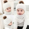 thumbnail image 6 of Wdgfv Scarf Woolen Earflap Hood Warm Skull Knit Caps Beanie Cap for Toddlers Baby Girls and Boys, 6 of 6