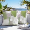 thumbnail image 4 of Sage Green Grey Abstract Outdoor Pillow Covers Pack of 2 Modern Graffiti Brush Art Waterproof Throw Pillow Covers Decorative Cushion Cases for Patio Garden Tent Balcony Couch 20x20 inch, 4 of 8
