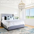 thumbnail image 2 of Area Rug 6x9, Deerly Modern Abstract Area Rug, Rugs for Living Room, Dining Room Rug, Washable Rug 6x9, Large Bedroom Rug with Non Slip Rubber Backing for Living Dining Room Office, Blu, 2 of 5