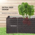 thumbnail image 4 of Outsunny Galvanized Raised Garden Bed, 5' x 3' x 2' Planter Box, Dark Grey, 4 of 10