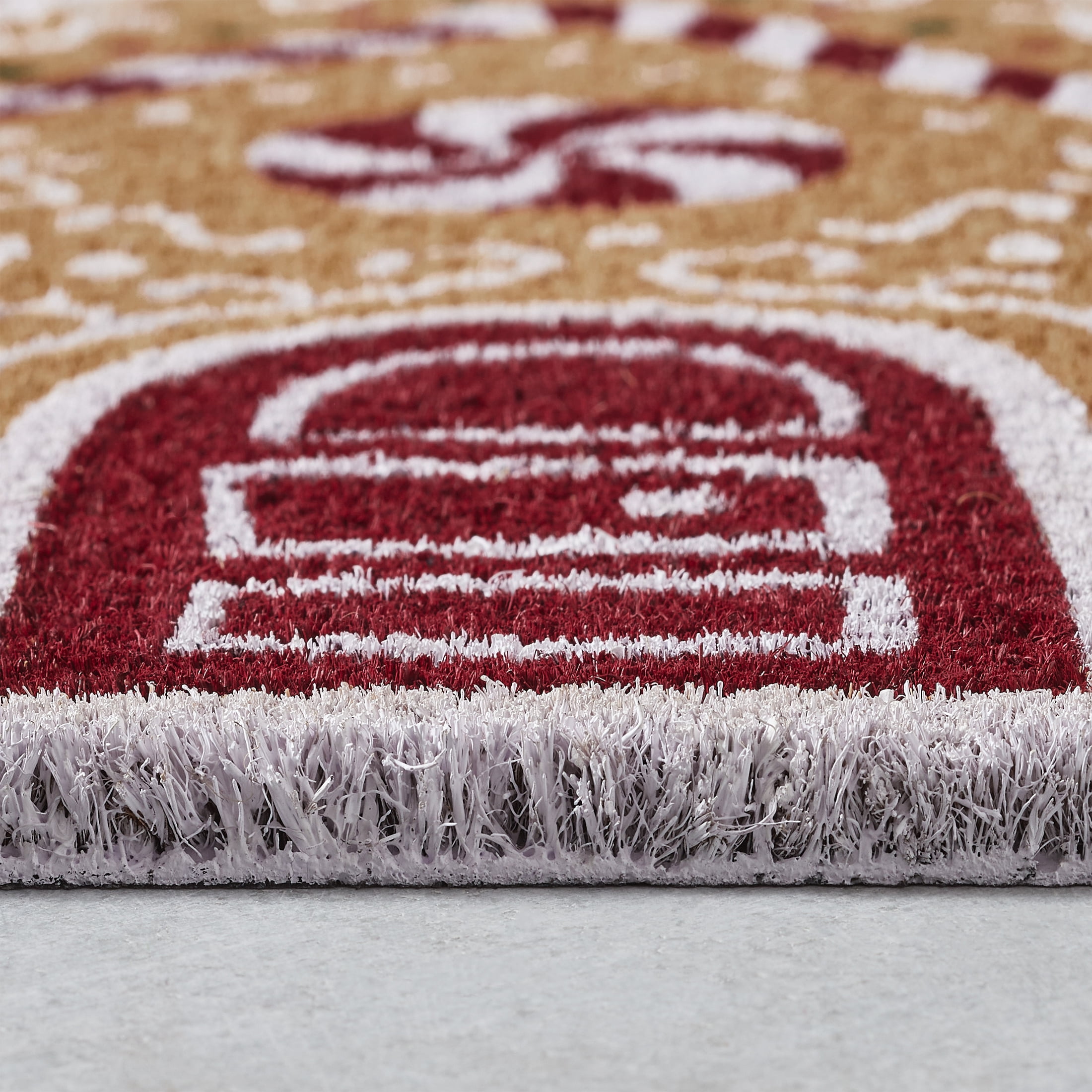 My Texas House Natural Gingerbread House Outdoor Coir Doormat, 30" x 48"