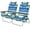 Blue, variant on Costway 2-Pack Folding Backpack Beach Chair 5-Position Outdoor Reclining Chairs w/Pillow Blue