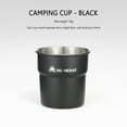 thumbnail image 3 of Yucurem 300ML Camping Mug Stackable Camping Cup for Indoor Outdoor Travel Camping Kitchen Utensils (Black), 3 of 10