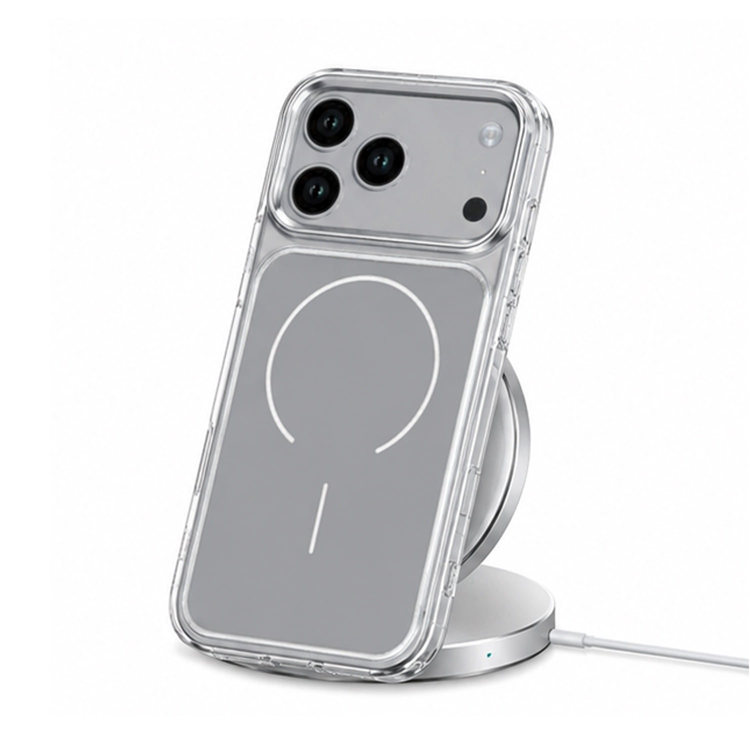 Strong Transparent Magnetic Cases with IC Chip - CLEAR for iPhone 17 Pro Max - Transparent