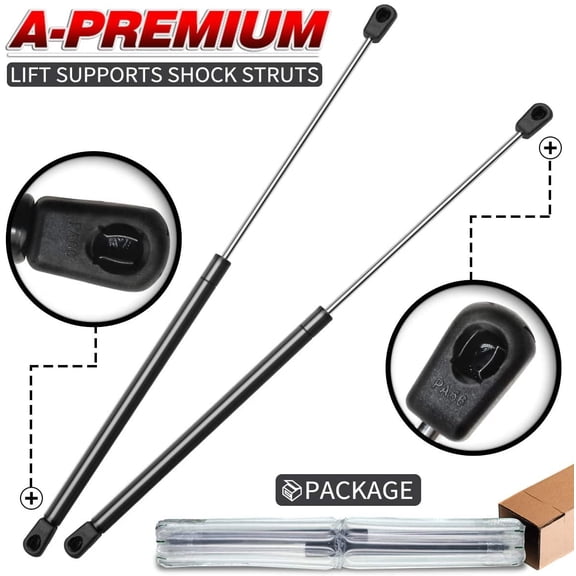 A-Premium Trunk Tailgate Lift Supports Shock Struts Replacement for Ford Mustang 1994-2004 Panoz Esperante 2000-2007 Without Spoiler 2-PC Set