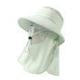 thumbnail image 1 of Sombrero para el libre para hombres y mujeres con protección facial para mochileros, vacaciones y senderismo. Verde, 1 of 10