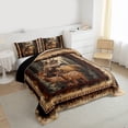 thumbnail image 3 of Castle Fairy Safari Deers Queen Comforter Set,Woodland Animal Bedding Comforter Set, 3 of 8