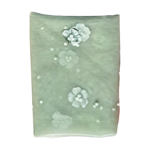 Embroidered Tulle Table Runner 11.81 x 108.27 In, Sheer Net Fabric Tablecloth for Wedding Birthday Dining Table Decor, Mint Green