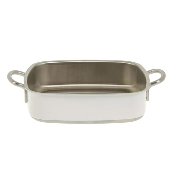 HUBERT Lasagna Casserole Pan, 3-Ply Stainless Steel Square White - 10 1/4"L x 10 1/4"W x 3"H