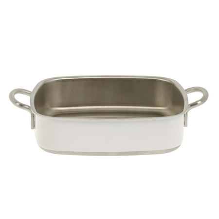 Stainless Steel Lasagna Casserole Pan, 3-Ply Square White - 10 1/4 L x 10 1/4 W x 3