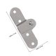 thumbnail image 2 of AURARMLET 2Ud Bisagra Profesional Para De Paso Con Y Color Plateado, 2 of 8
