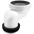 thumbnail image 1 of 100mm Toilet Offset pan Connector PVC Waste Pipe Connector, 1 of 5