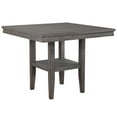 thumbnail image 5 of 45" Square Pub Table with Shelf - Counter Height Dining Table for 6, 5 of 5