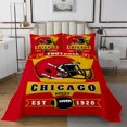 thumbnail image 1 of Erosebridal Kids Sports Coverlet Set Twin, Lightweight, Red 2 Pieces, Chicago, 1 of 5