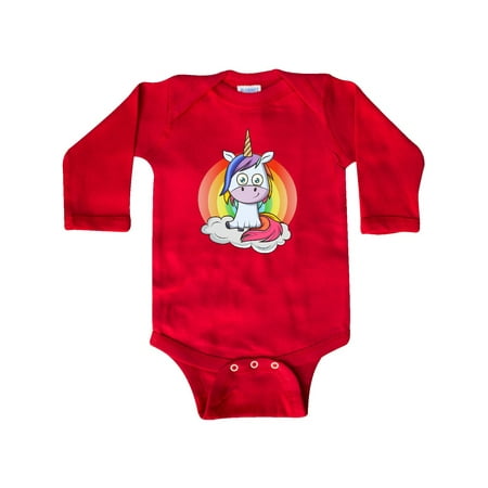 

Inktastic Unicorn Rainbow Gift Baby Boy or Baby Girl Long Sleeve Bodysuit