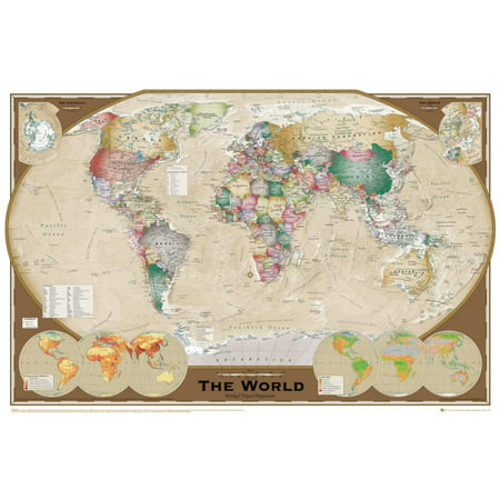 World Map Poster - 36x24