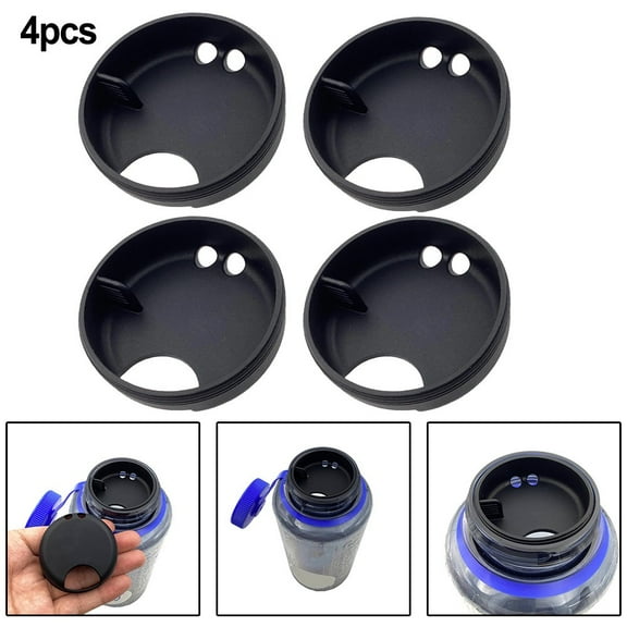4PCS Silicone Mouth Splash Guard Easy Sipper for Wide Mouth Water Bottle