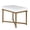 White, variant on Benjara Metal Framed Bench with Button Tufted Velvet Upholstered Seat, White and Gold