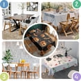 thumbnail image 2 of Rectangle Table Clothes Horror Boo Halloween Bat spider Tablecloth,Decor Foldable Table Cloths for Picnic Graduation Halloween Fall Thanksgiving Christmas, 2 of 5